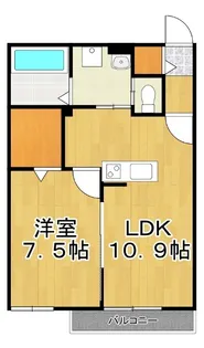 チッタ・デ・雄嶋【1階】の間取り