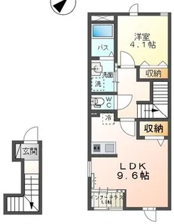ラ・シルフィード【2階】の間取り