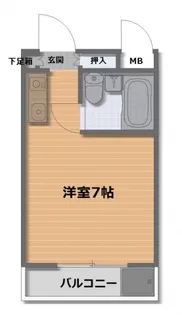 みささぎプチハイツ【1階】の間取り