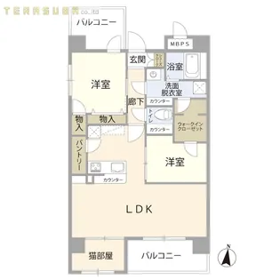 La mina【6階】の間取り