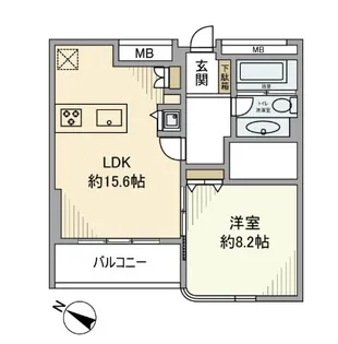 ベルテ西参道【3階】の間取り