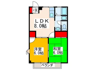 ブルーハイツ【1階】の間取り