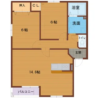 パークメゾンさくら【2階】の間取り