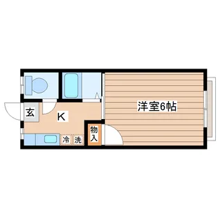 メゾン川内B【2階】の間取り