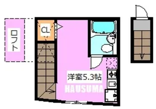 東京都北区堀船1【アパート】の間取り