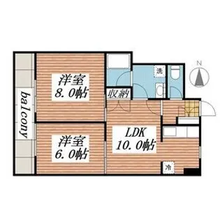 パセール青柳【4階】の間取り