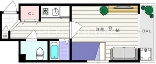 リバーライズ永和【4階】の間取り