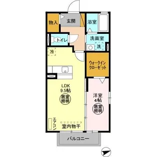 エスペランサ【2階】の間取り