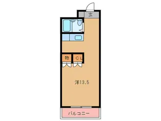 ジョイフル古賀【4階】の間取り