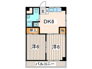 ハイム金谷B【3階】の間取り