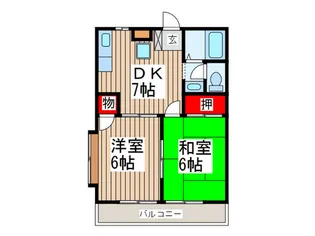 シェリ-ル2【2階】の間取り