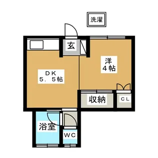 フォーブル玉堤【1階】の間取り