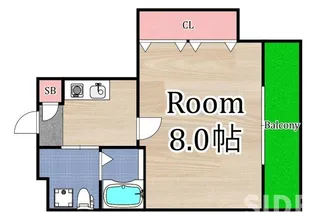 プラディオ森小路【4階】の間取り