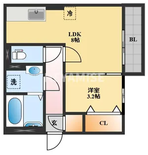 リッチローズ【1階】の間取り