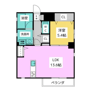 ARPEGE(アルページュ)【4階】の間取り