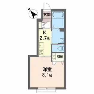 シャーメゾン千田B【1階】の間取り