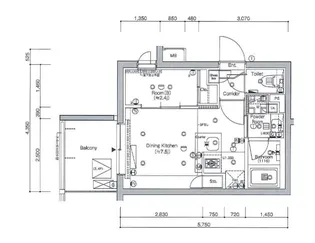 シーフォルム東新宿II【2階】の間取り