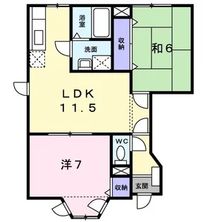グリーンヒル塚崎【1階】の間取り