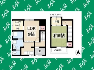 愛知県名古屋市中川区二女子町2【一戸建】の間取り