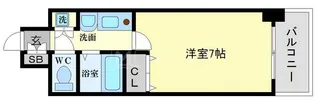プレサンス心斎橋タイミックス【9階】の間取り