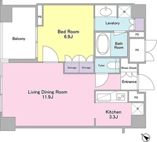 ランテンヌ四谷【5階】の間取り