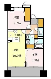 ロイヤルパークスシーサー南千住【6階】の間取り