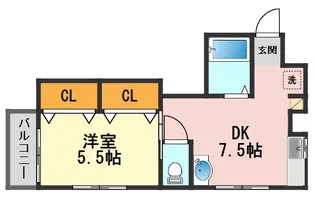 東京都葛飾区東新小岩1【マンション】の間取り