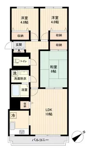 千葉県市川市南行徳2【マンション】の間取り