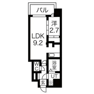 大阪府大阪市都島区都島本通3【マンション】の間取り