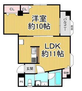 兵庫県尼崎市南武庫之荘2【マンション】の間取り