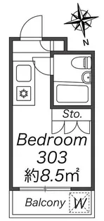 メゾン・ド・ラシーヌ【3階】の間取り
