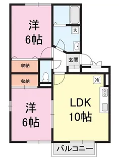 サンシャインB棟【1階】の間取り