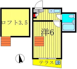ジュネパレス松戸第86【1階】の間取り
