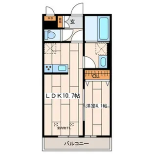 リコルテ橋本【2階】の間取り