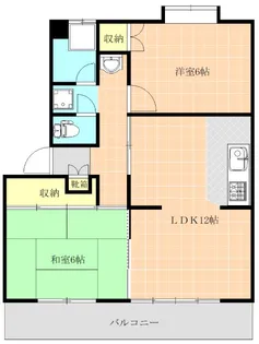 ハイムコスモスI【2階】の間取り