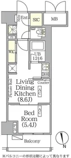 東京都新宿区東五軒町【マンション】の間取り