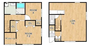 徳島県阿南市富岡町第住町【アパート】の間取り