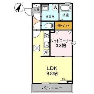 GRANDFORT CHOEI【1階】の間取り