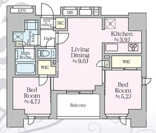 リビオメゾン西麻布【2階】の間取り