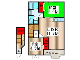 パークサイドD【2階】の間取り
