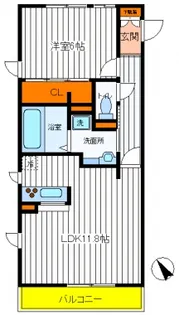 東京都日野市豊田2【アパート】の間取り