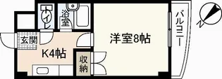 リスティア中筋【5階】の間取り