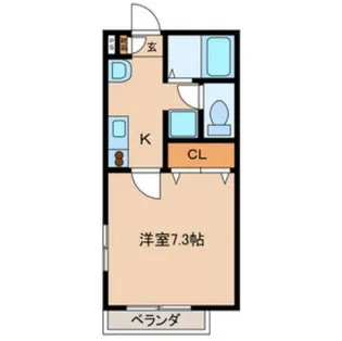 フォンティーヌ【2階】の間取り