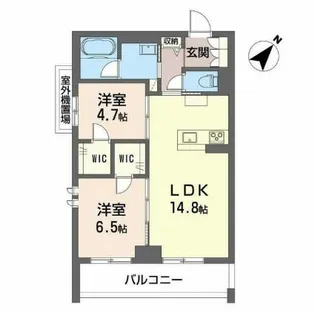 CLASSEUM連坊II【2階】の間取り