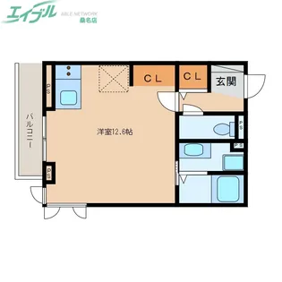 スタブリテラス桑名【2階】の間取り