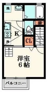 GreenTies関前【2階】の間取り