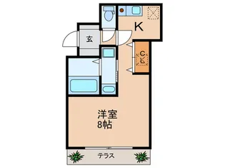 シェルネ-ジュ【1階】の間取り