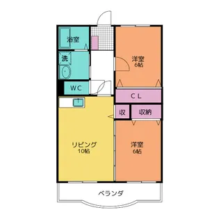 プレインエトワール【2階】の間取り