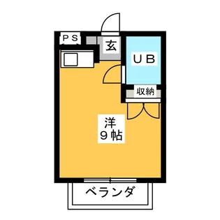 オレンジコーポラス【1階】の間取り