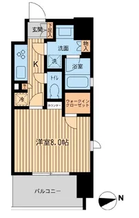 エルシア五反田【6階】の間取り